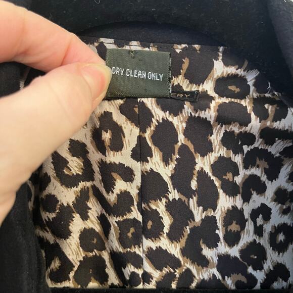 Anna Bui Gallery Floral Embroidered Coat Womens XS Black Suede Evening Formal - Picture 15 of 16